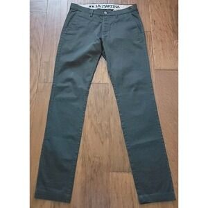 LA‎ MARTINA Men's Olive Green Chino Tapered Pants Size 32x32